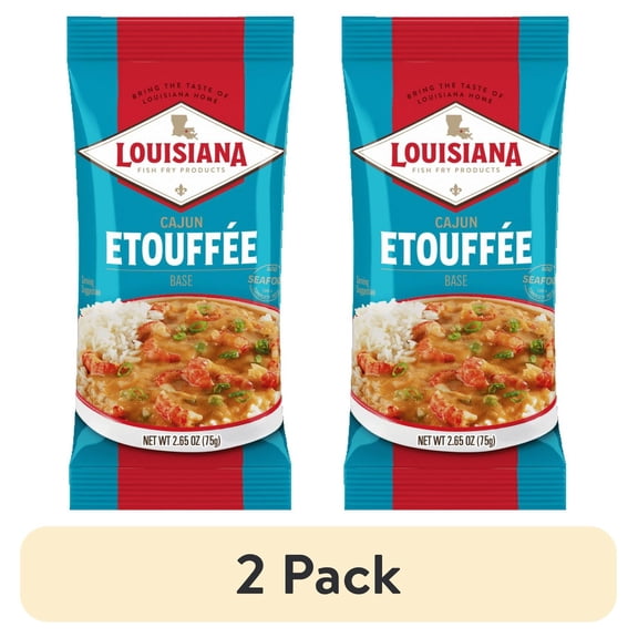 (2 pack) Louisiana Fish Fry Products Cajun touffe Base, 2.65 oz