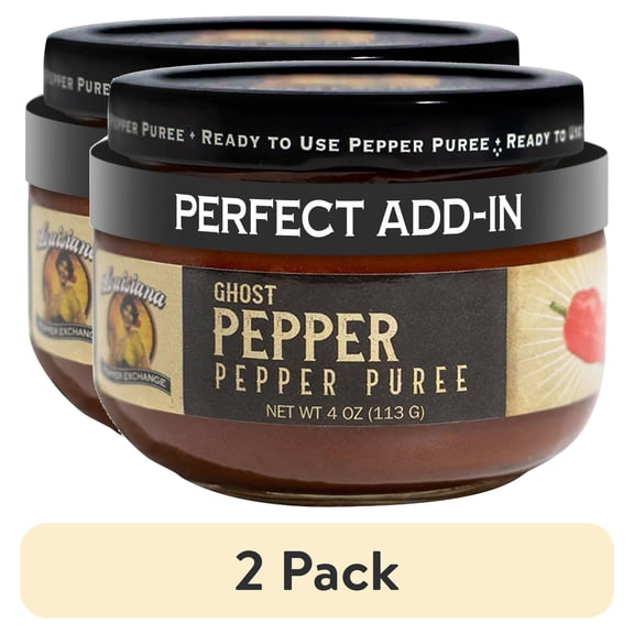 (2 pack) Louisiana Pepper Exchange 4oz Ghost Pepper Puree Sauce