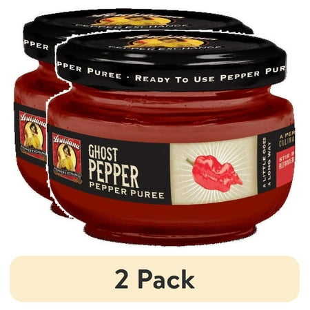 (2 pack) Louisiana Pepper Exchange 4oz Ghost Pepper Puree Sauce