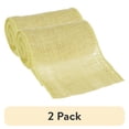 thumbnail image 1 of (2 pack) Love, Laugh, Craft Jute Burlap Roll Precut, Finished Edges, 6"W x 5-Yards, Lemon Yellow, 1 of 18
