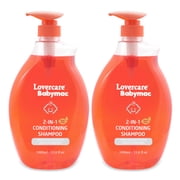 2 pack LoverCare Babymac 2-IN-1 Conditioning Shampoo -33.8Fl.oz 1000ml