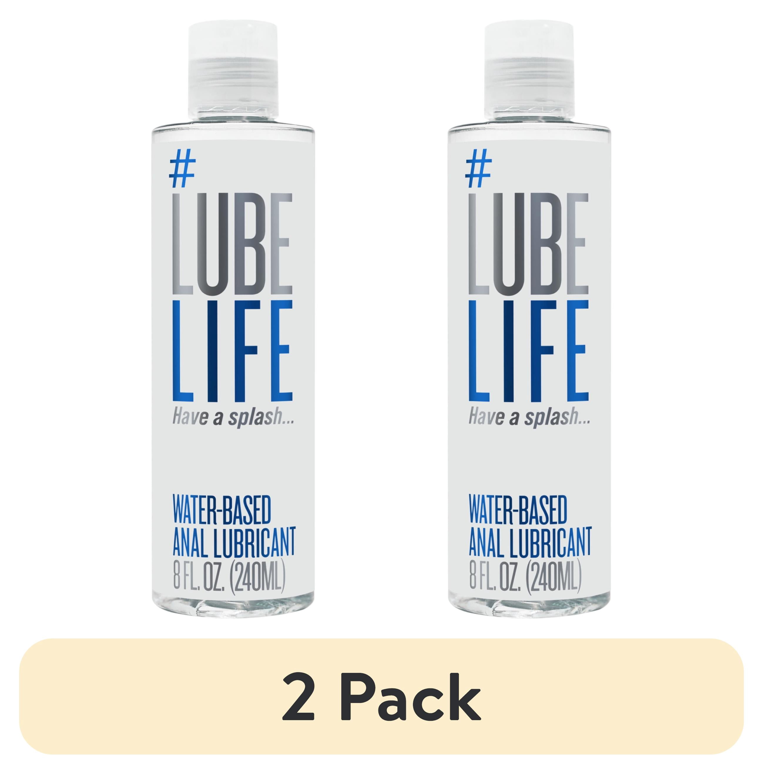 (2 pack) LUBELIFE Water-Based Anal Lube, Non-Sticky and Easy Clean Personal Lubricant For Sex, 8 fl oz