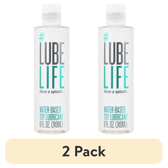 (2 pack) LUBELIFE Toy-Safe Water-Based Lubricant For Sex, Non-Staining and Easy Clean Personal Lube, 8 fl oz