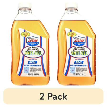 (2 pack) Lucas 10866 Anti-Gel Diesel Fuel Additive 64 Fluid Ounces for All Diesel Engine Applications