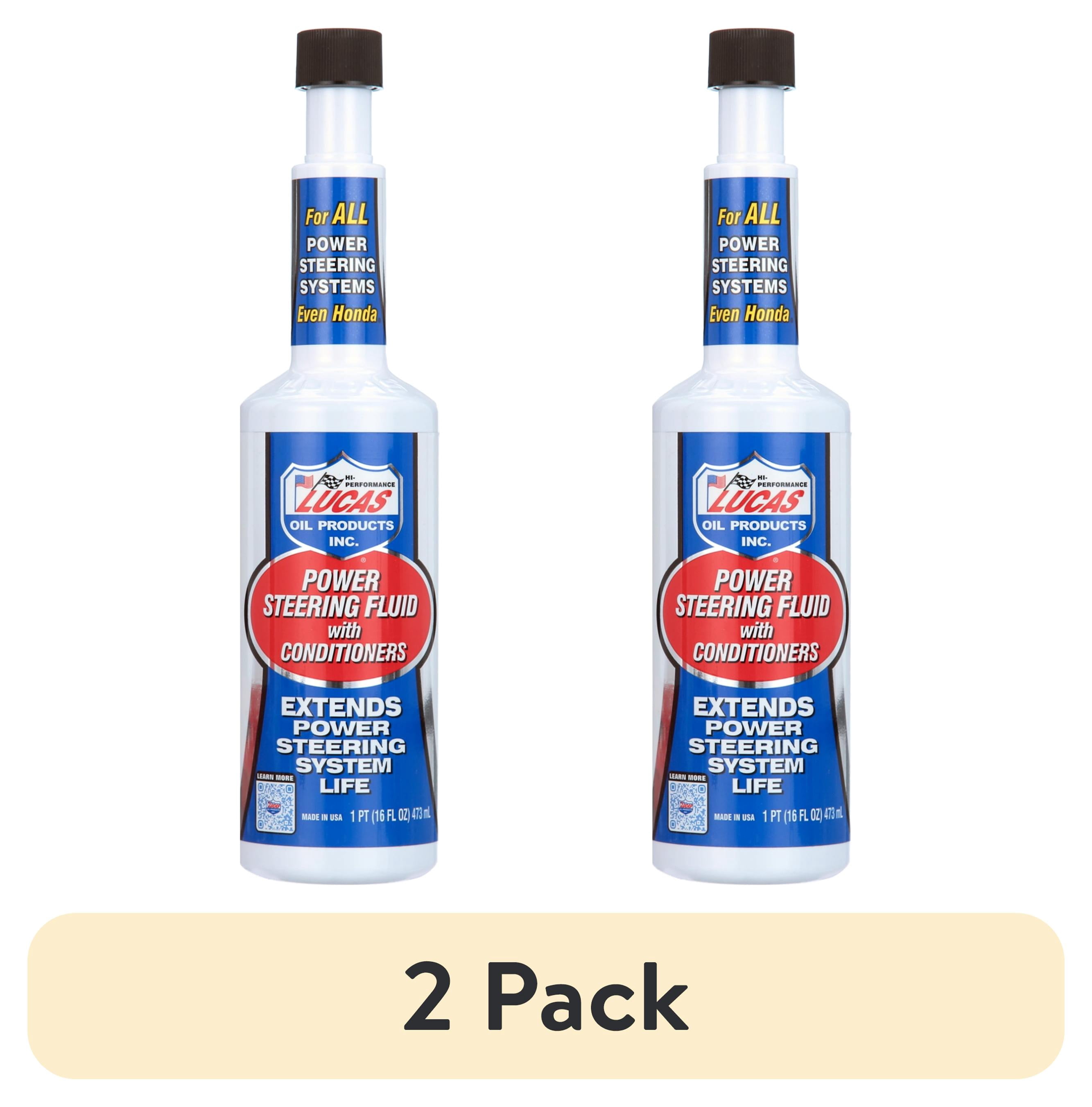 (2 pack) Lucas Oil 10442 Power Steering Fluid with Conditioners 16 Ounce Bottle