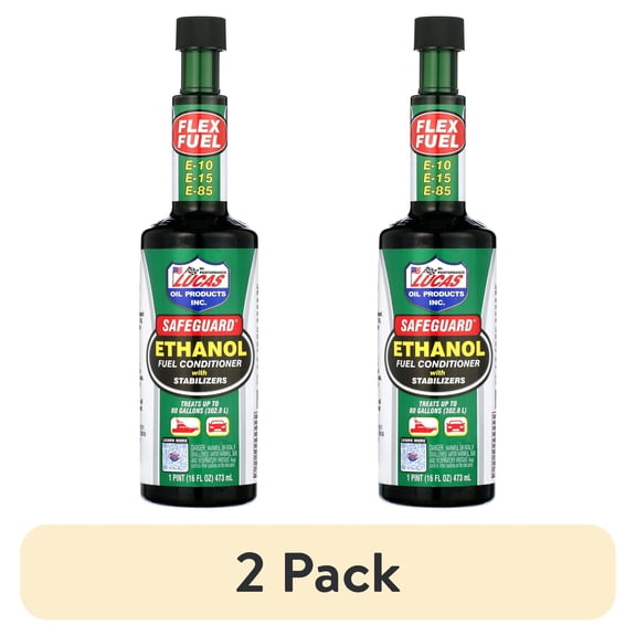 (2 pack) Lucas Oil 10576 Safeguard Ethanol Fuel Conditioner Fuel Additive 16 Ounce for Gasoline Engines