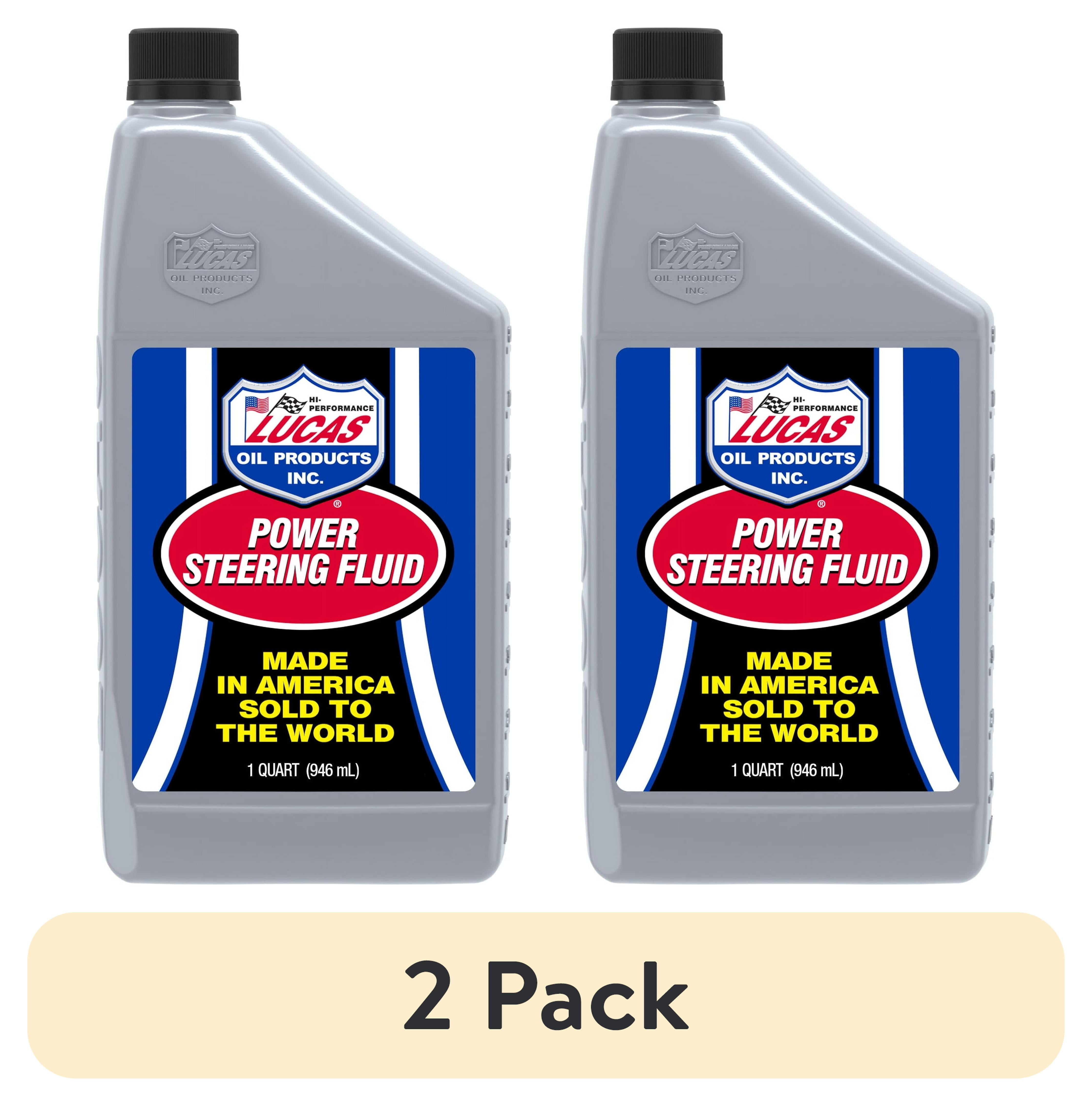 (2 pack) Lucas Oil 10824 Power Steering Fluid 32 Ounce Bottle