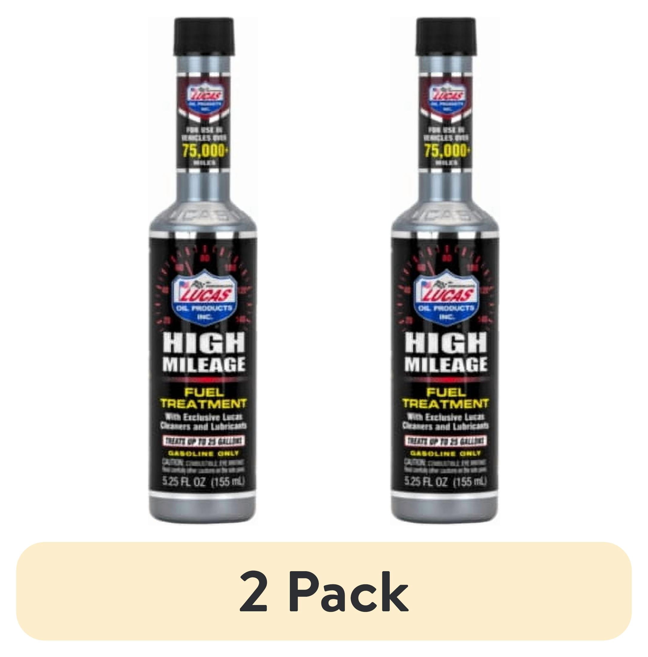 (2 pack) Lucas Oil 10977 Automotive High Mileage Fuel Treatment 5.25 Ounce