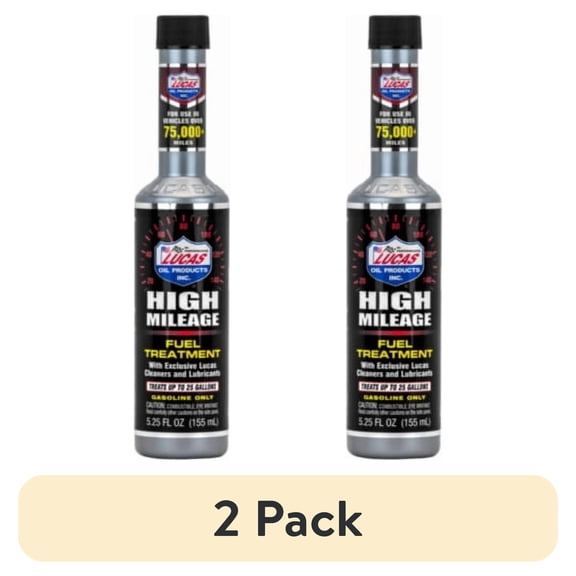 (2 pack) Lucas Oil 10977 Automotive High Mileage Fuel Treatment 5.25 Ounce