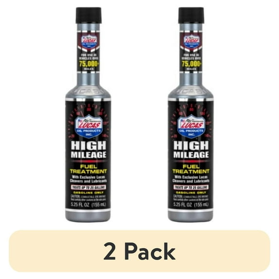 (2 pack) Lucas Oil 10977 Automotive High Mileage Fuel Treatment 5.25 Ounce