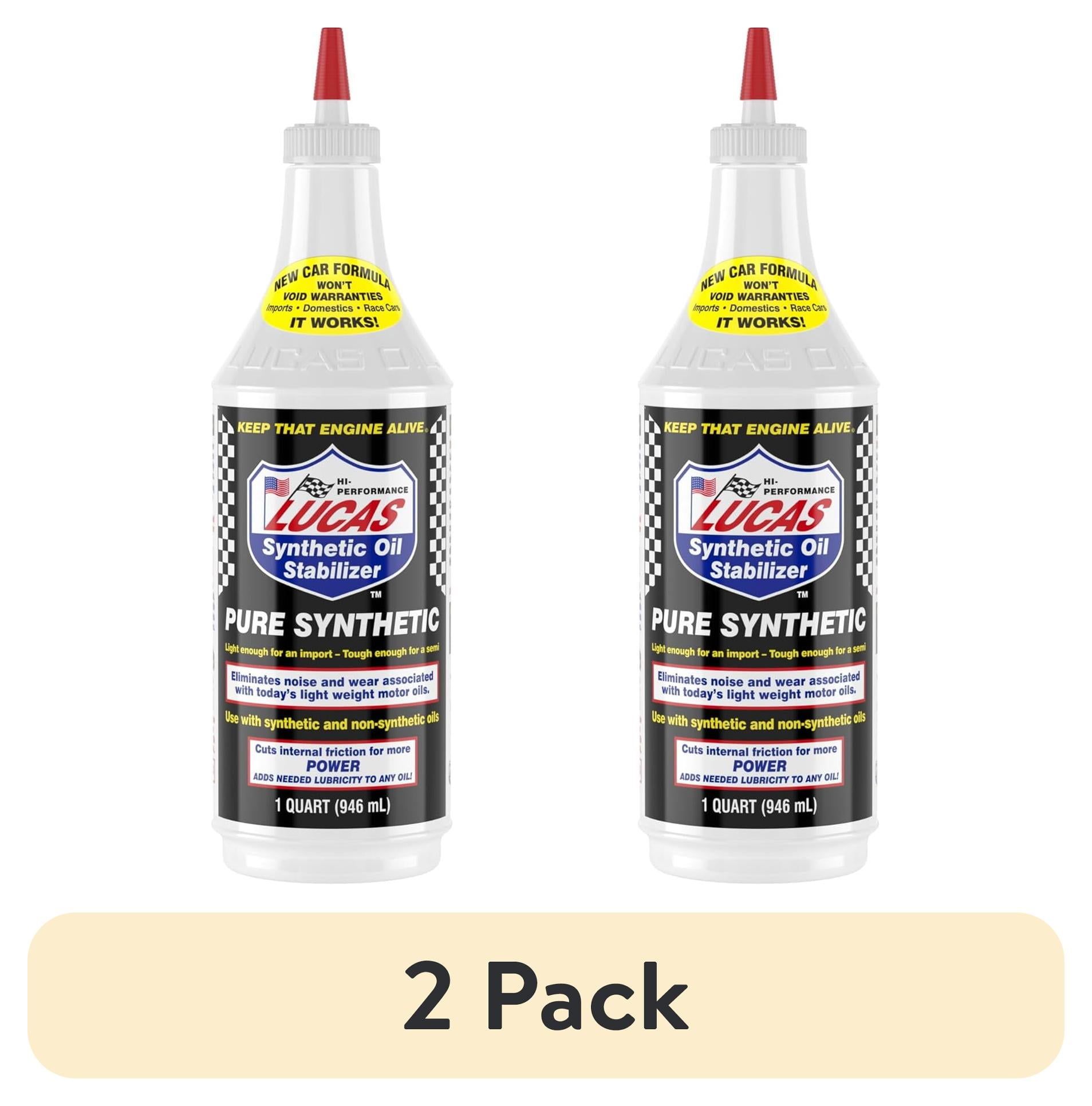 2 pack) Lucas 10130 Synthetic Oil Stabilizer 32 Ounce for Motor 2 pack) Lucas 10130 Synthetic Oil Stabilizer 32 Ounce for Motor