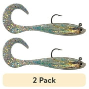 2 pack Luck E Strike 5-Inch Natural Mirror Darting Image Shad, 2 Pack