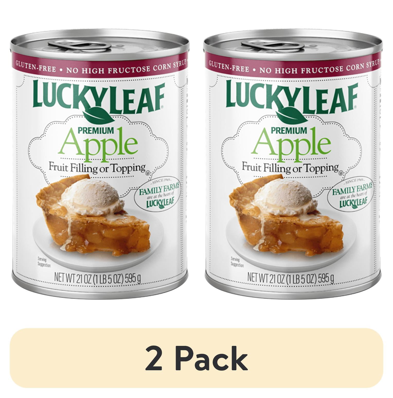 (2 pack) Lucky Leaf Apple Pie Filling, 21 oz