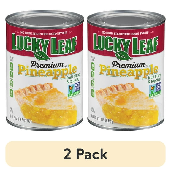 (2 pack) Lucky Leaf Pineapple Pie Filling, 21 oz