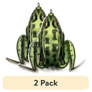 2 pack Lunkerhunt Hollow Body Lunker Frog 2 1/4" 1/2oz Green Tea LF01