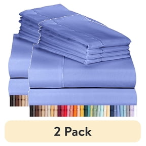 Sleeptone 6pc King Size Sheet Set, Brushed Microfiber, Silver