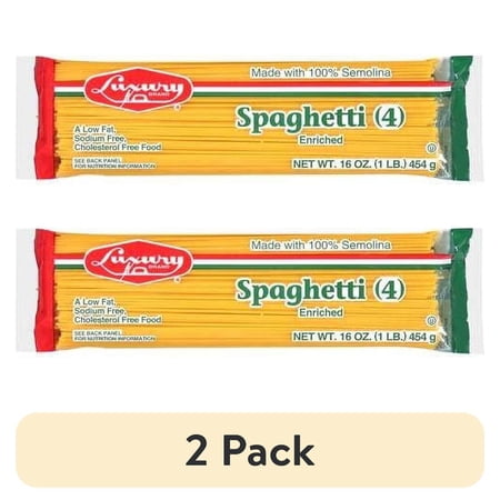 (2 pack) Luxury Spaghetti Pasta, 16-Pack (16 oz Each) – Pasta for Classic Italian inspired dishes