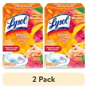 2 pack Lysol  Brand New Day Automatic Toilet Bowl Click Gel Cleaner, Mango & Hibiscus, 6 Count
