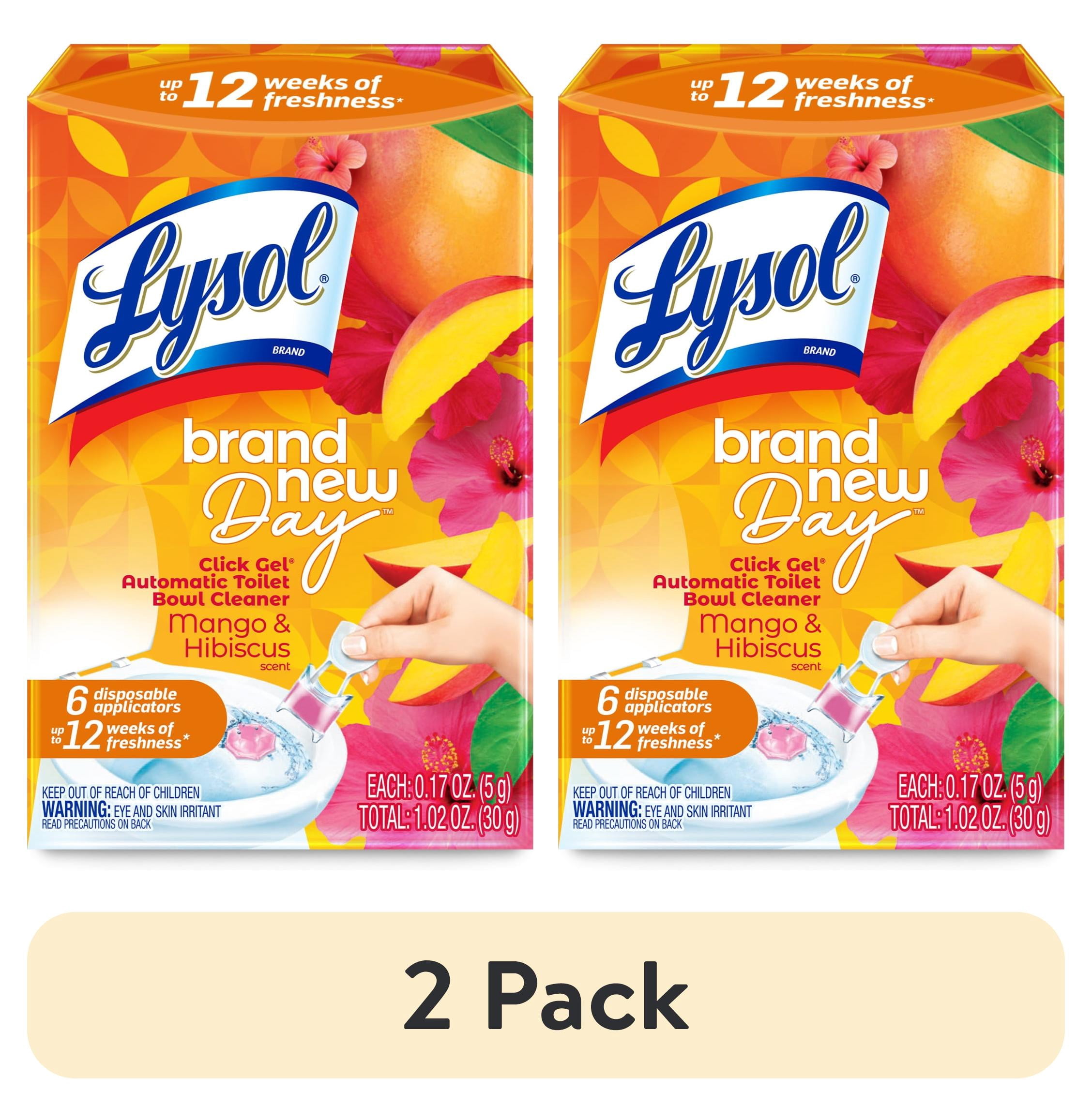 2 pack) Lysol® Brand New Day Automatic Toilet Bowl Click Gel