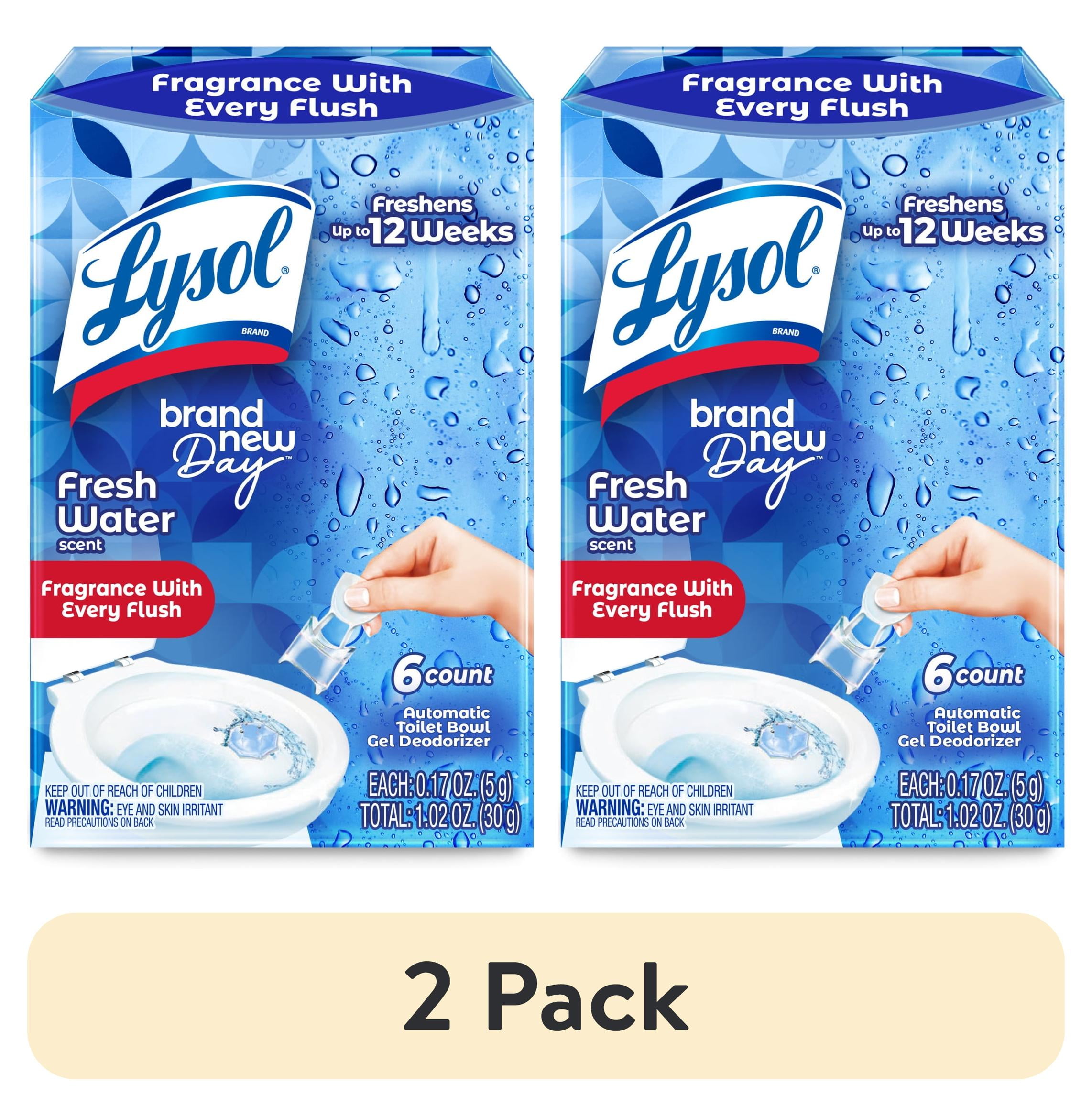2 pack) Lysol Click Gel Automatic Toilet Bowl Cleaner, Ocean Fresh