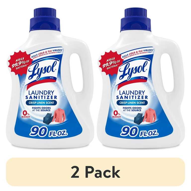 2 pack) Lysol Laundry Sanitizer Additive, Sanitizing Liquid for