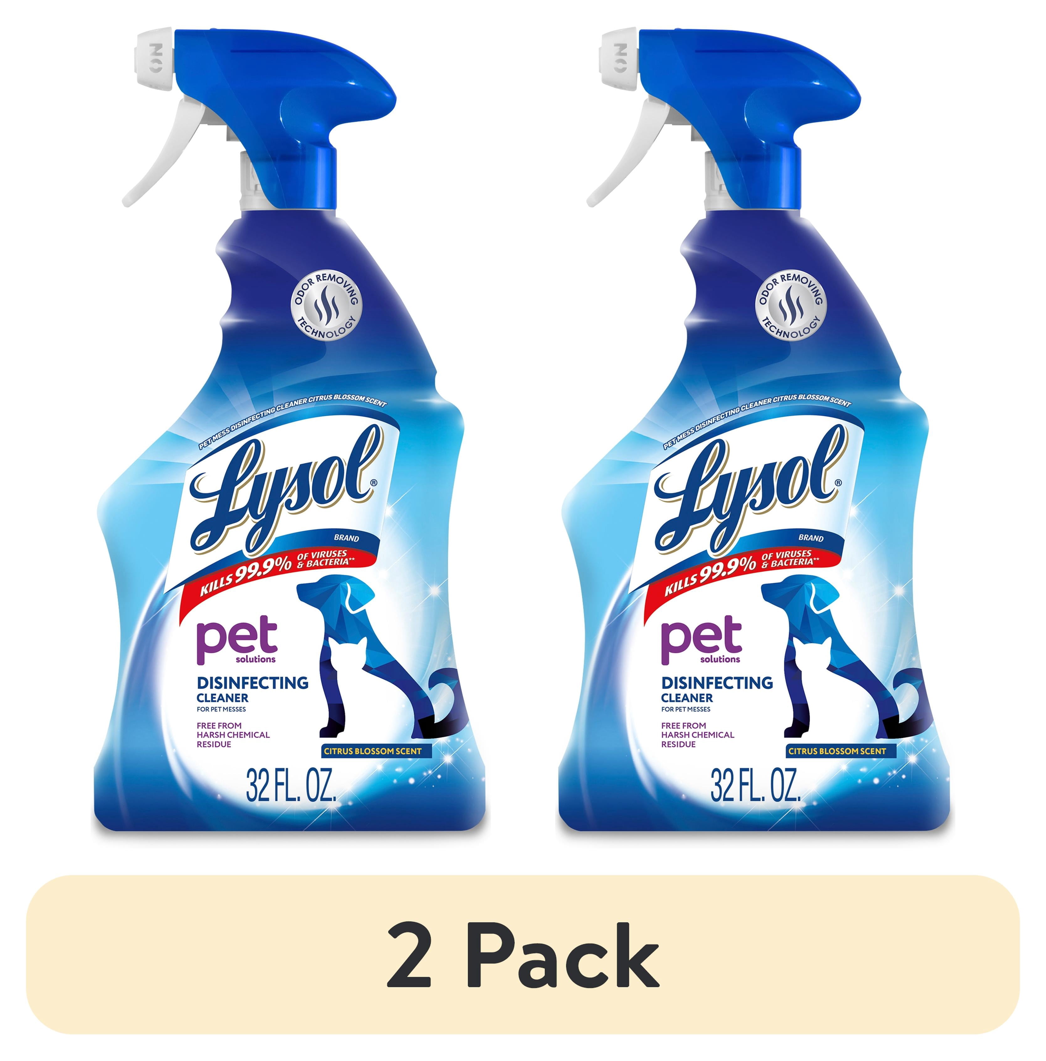 (2 pack) Lysol Pet Solutions –Disinfecting Cleaner, Citrus Blossom Scent, 32 fl oz