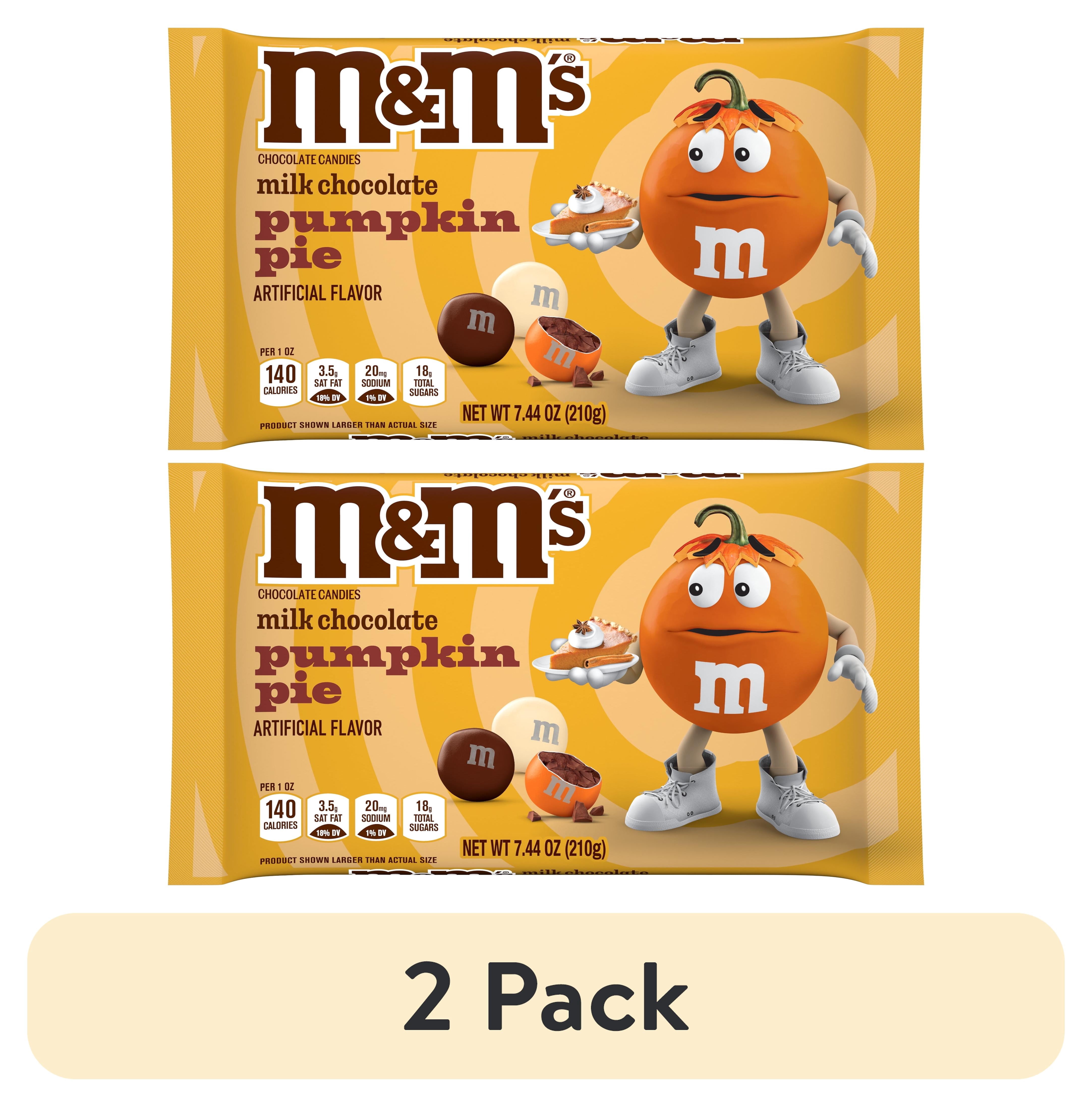 (2 pack) M&M'S Pumpkin Pie Milk Chocolate Candy - 7.44 Oz Bag