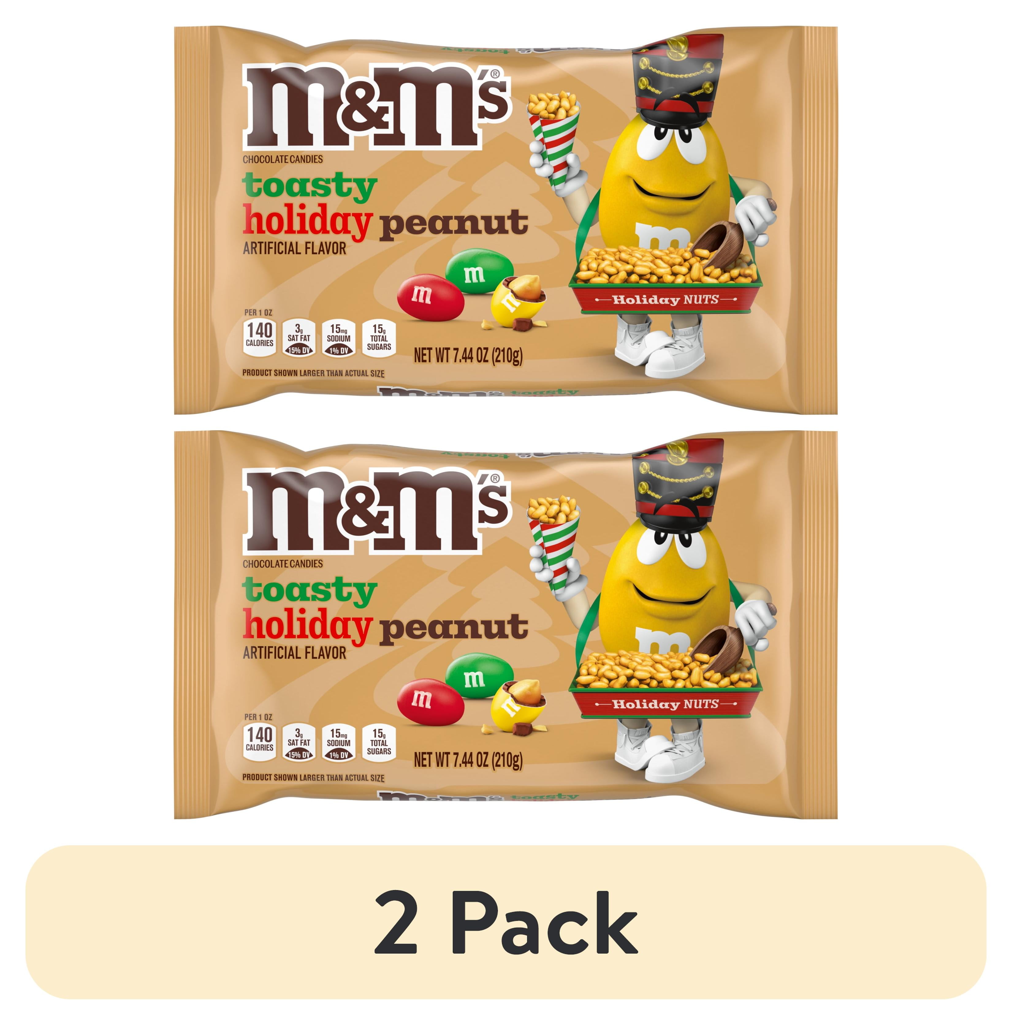 2 pack) M&M's Toasty Holiday Peanut Chocolate Christmas Candy