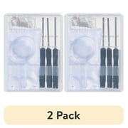 (2 pack) M+ Unisex Eyewear Travel Repair Kit-Magnifying Glass, Cleaning Cloth, Nosepads, Screwdrivers, Screws