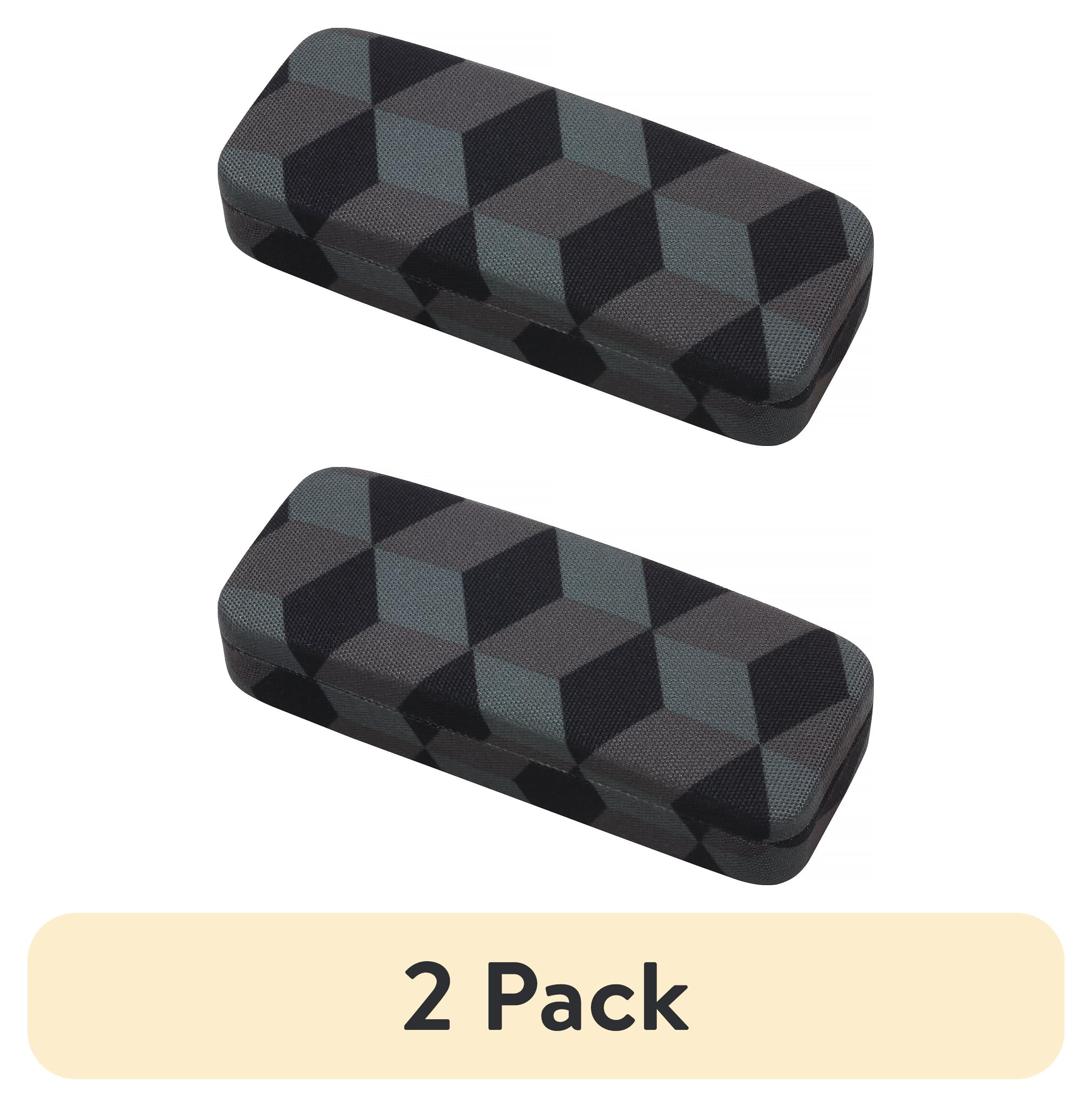 (2 pack) M+ Unisex Portable Geometric Hardshell Case for Eyewear Protection