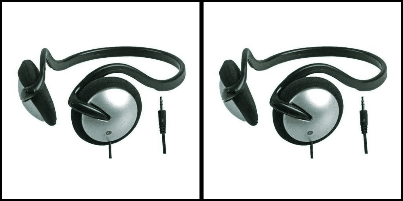 (2 pack) MCM 013039188090 Adult, Teen Behind The Neck, Headphone, Over-Ear Headphone Gray