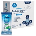 thumbnail image 1 of (2 pack) MEDPRIDE 8-Pc Rinse-Free XL Bath Wipes Shower Adult Wipes with Aloe Vera, 12-Pack, 1 of 9