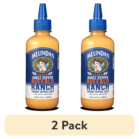 (2 pack) MELINDA'S GHOST PEPPER BUFFALO RANCH