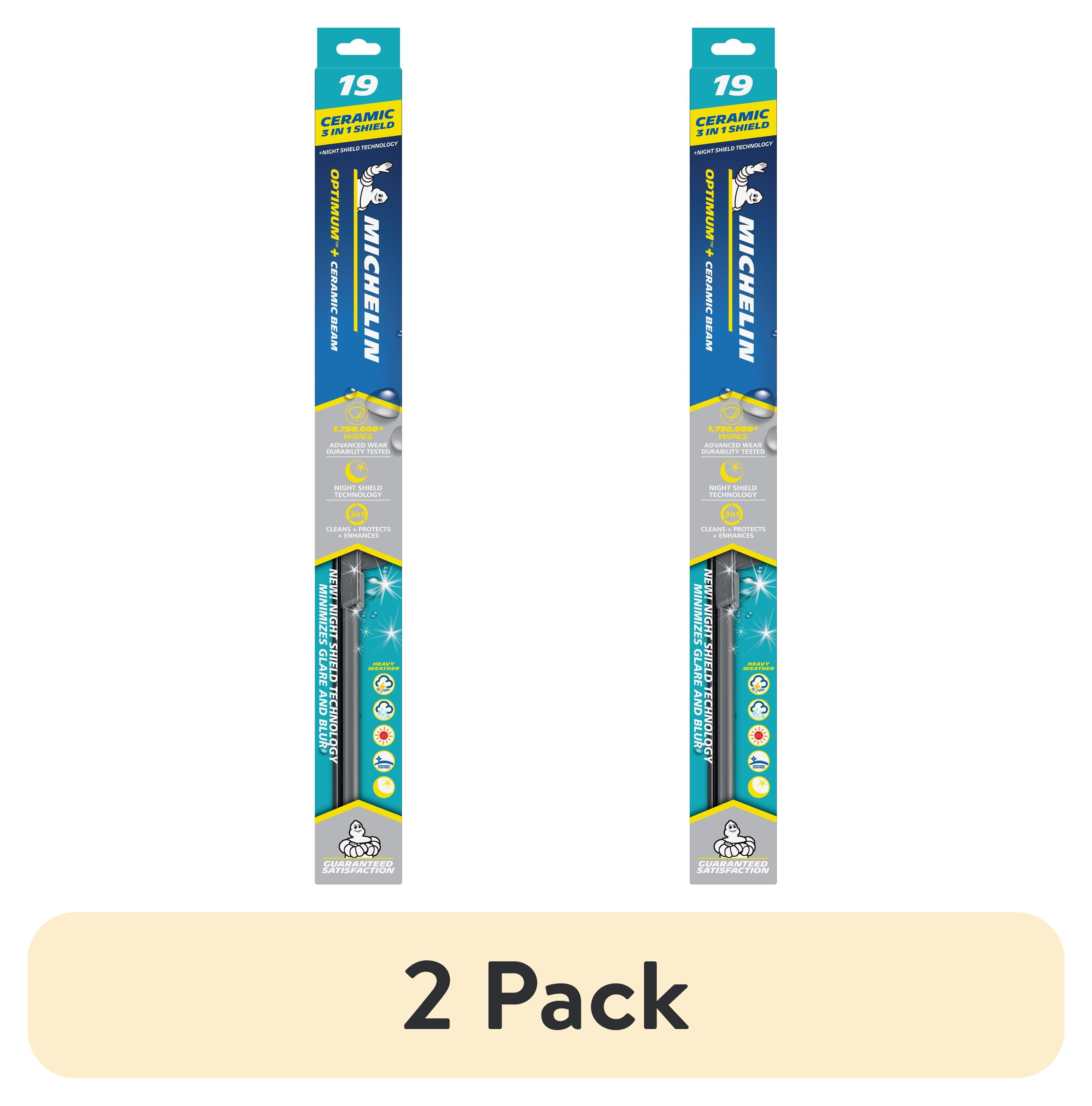 (2 pack) (2 pack) Michelin Optimum+ Ceramic Beam Windshield Wiper Blade 19"
