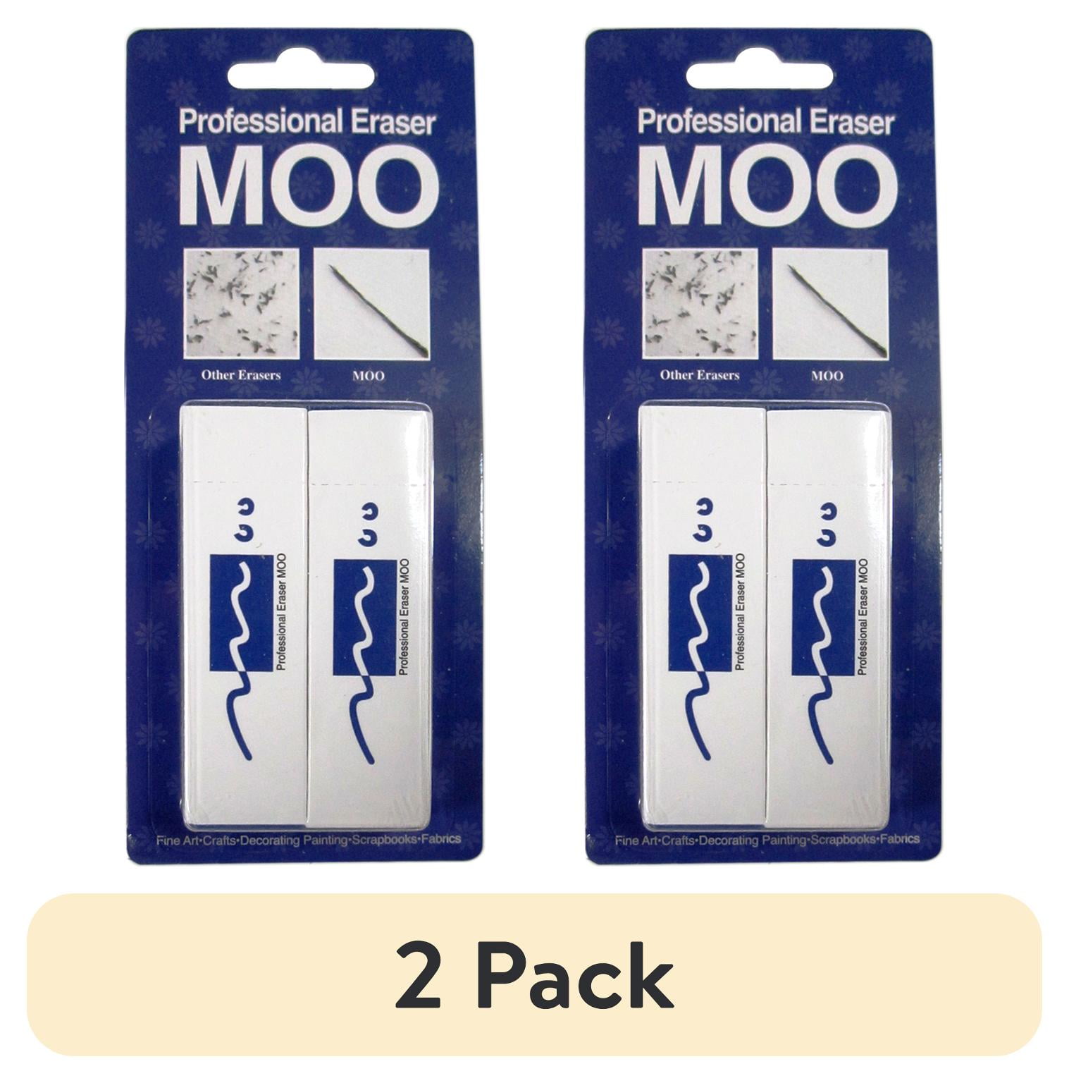 MOO PVC Erasers 2/Pkg-Medium - Walmart.com