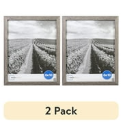 2 pack Mainstays 8 x 10 Rustic Gray Picture Frame for Tabletop & Wall Display