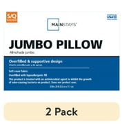 (2 pack) Mainstays Mega Bed Pillow, Standard/Queen