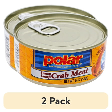 (2 pack) Polar Fancy Lump Crab Meat, 5 oz, Good Source of Protein