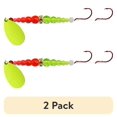 thumbnail image 1 of (2 pack) Mack's Lure Ringmaster Series Chartreuse Flo Orange/Flo Chartreuse Red Octopus 6, 1 of 4