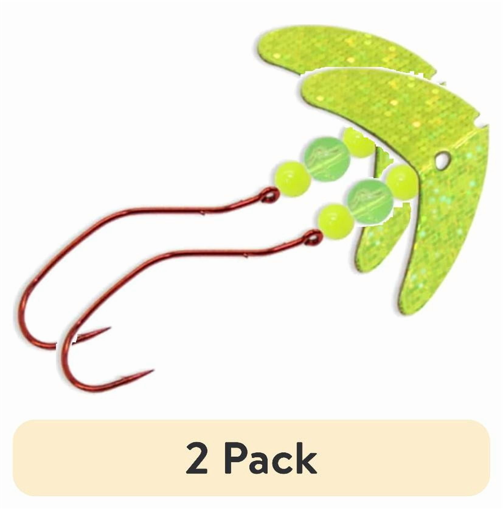 (2 pack) Mack's Lure Smile Blade Slow Death Rig Chartreuse Sparkle Ylw ...