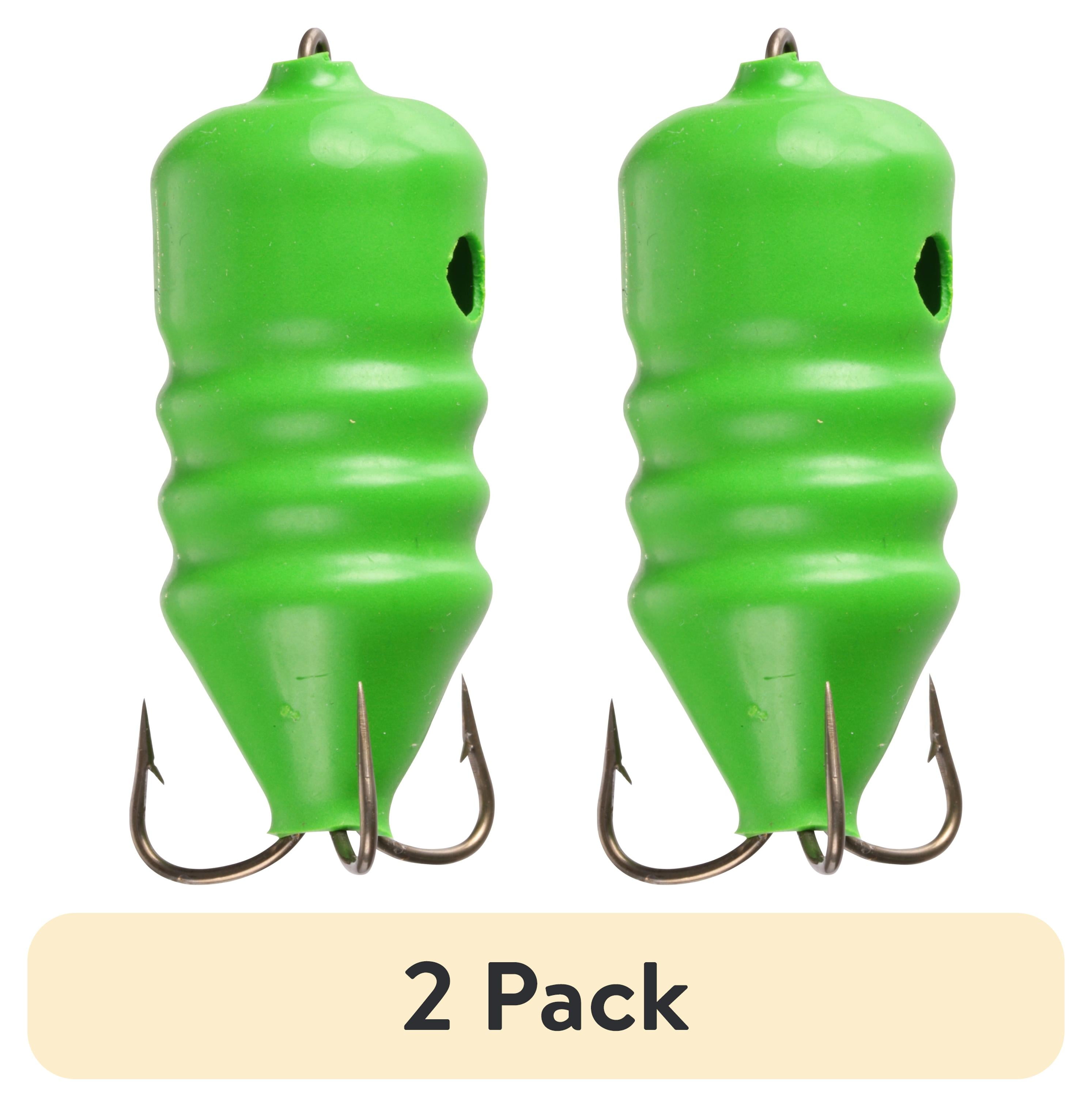 (2 pack) Magic Bait Big Squeeze Fishing Bait Pod Holder, 2ct, Green