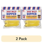 (2 pack) Magic Bait, Hog Wild Dipper Fishing Hooks, Yellow, 2ct