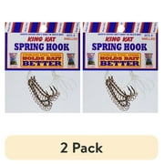 (2 pack) Magic Bait Snelled Spring Hook Catfish Dough Bait Fishing Hook