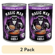 (2 pack) Magic Man Chili – Plant‑Based Detroit Style with Beans Chili, 15 oz Can , Vegan, Gluten free, Soy free, Seed Oil free