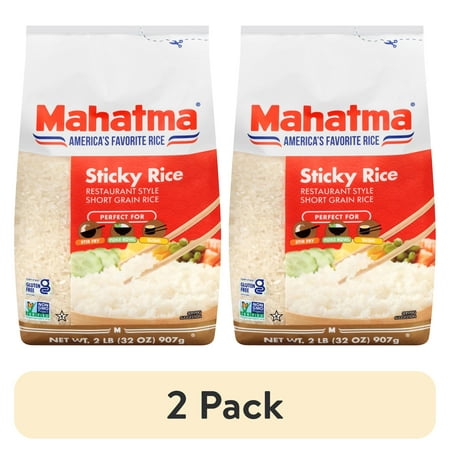 (2 pack) Mahatma Sticky Rice, Gluten Free, 2 lb