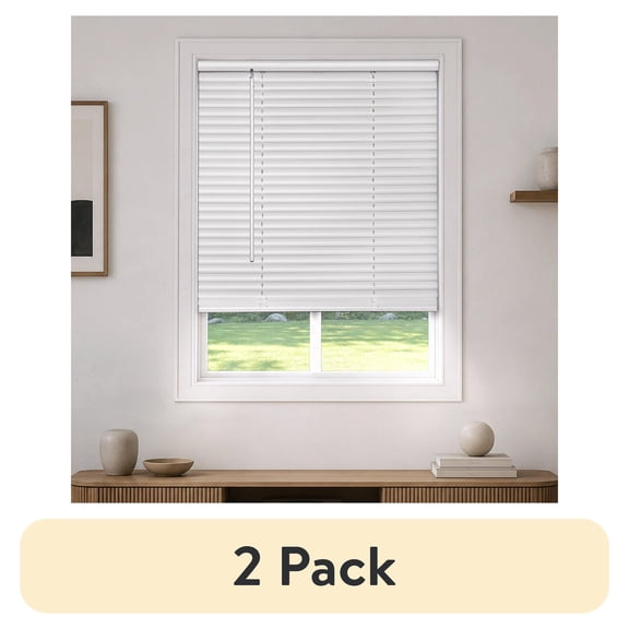 Mainstays 1" Cordless Room Darkening Vinyl Blinds