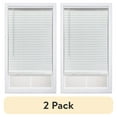 thumbnail image 1 of (2 pack) Mainstays 1 in. Cordless, Room Darkening Mini Blind, White 23" W x 48"L, 1 of 7