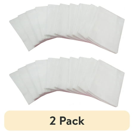 (2 pack) Mainstays White Flour Sack Kitchen Towel Set, 10-Piece