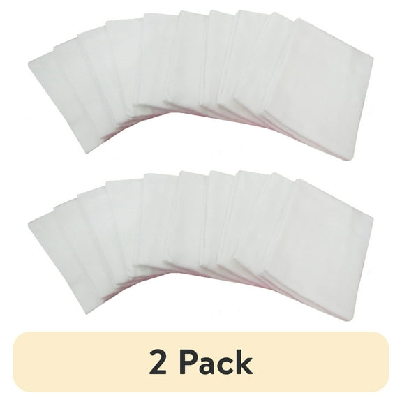 (2 pack) Mainstays White Flour Sack Kitchen Towel Set, 10-Piece