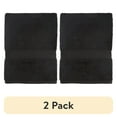 thumbnail image 1 of (2 pack) Mainstays Basic Bath Towel, Soft 100%  Cotton and Highly Absorbent Bath Towel, Black, 1 of 8